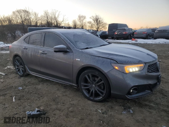 2018 Acura TLX w/A-SPEC Pkg with VIN 19UUB3F64JA003389, listed as a Copart auction lot 42590395 with 151,930 mi miles and Salvage Title. Bid and sale history available at carsss.com. Image 4.