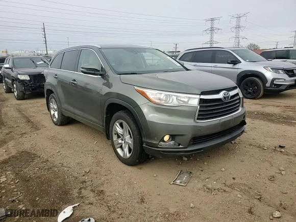 2014 Toyota Highlander Limited with VIN 5TDDKRFH8ES063056, listed as a Copart auction lot 43532535 with 109,343 mi miles and Salvage Title. Bid and sale history available at carsss.com. Image 12.