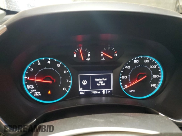 2018 Chevrolet Equinox LT with VIN 2GNAXTEX4J6267455, listed as a Copart auction lot 50016125 with 77,500 mi miles and Salvage Title. Bid and sale history available at carsss.com. Image 9.