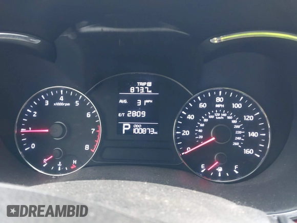 2016 Kia Forte LX with VIN KNAFK4A69G5560835, listed as a IAAI auction lot 42003212 with 100,873 mi miles. Bid and sale history available at carsss.com. Image 7.