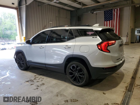 2021 GMC Terrain SLE with VIN 3GKALTEV9ML311442, listed as a Copart auction lot 55128675 with 43,790 mi miles and Salvage title. Bid and sale history available at DreamBid. Image 2.
