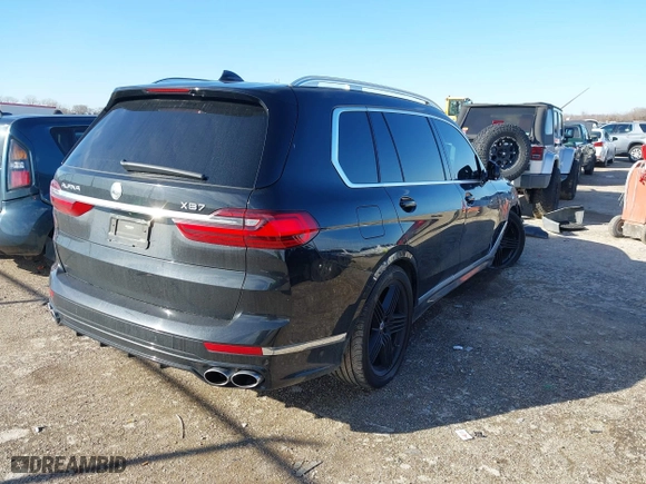 2021 BMW X7 ALPINA XB7 with VIN 5UXCX6C19M9E53570, listed as a IAAI auction lot 41421650 with 62,466 mi miles. Bid and sale history available at carsss.com. Image 4.