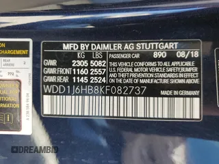 2019 Mercedes-Benz E 450 with VIN WDD1J6HB8KF082737, listed as a Copart auction lot 78810584 with 22,669 mi miles and Non Repairable. Bid and sale history available at DreamBid. Image 12.