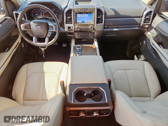 2019 Ford Expedition Platinum with VIN 1FMJU1MT4KEA65194, listed as a Copart auction lot 58161715 with 100,983 mi miles and Salvage title. Bid and sale history available at DreamBid. Image 8.