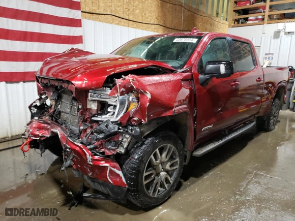2022 GMC Sierra 1500 Limited AT4 with VIN 3GTP9EEL2NG121314, listed as a Copart auction lot 40676084 with 26,893 mi miles and Salvage Title. Bid and sale history available at carsss.com. Image 1.