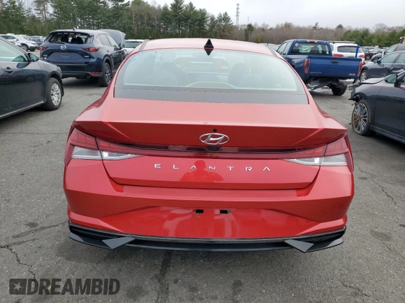 2022 Hyundai Elantra SEL with VIN 5NPLN4AG3NH073519, listed as a Copart auction lot 49776585 with 64,573 mi miles and Salvage Title. Bid and sale history available at DreamBid. Image 6.