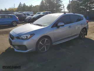 2022 Subaru Impreza Sport with VIN 4S3GTAM60N3718793, listed as a Copart auction lot 75516144 with 34,518 mi miles and Salvage Title. Bid and sale history available at carsss.com. Image 1.