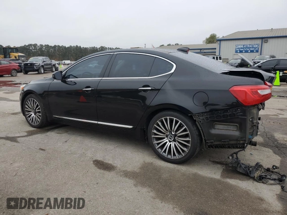 2014 Kia Cadenza Premium with VIN KNALN4D70E5125066, listed as a Copart auction lot 84671834 with 110,216 mi miles and Salvage Title. Bid and sale history available at carsss.com. Image 2.