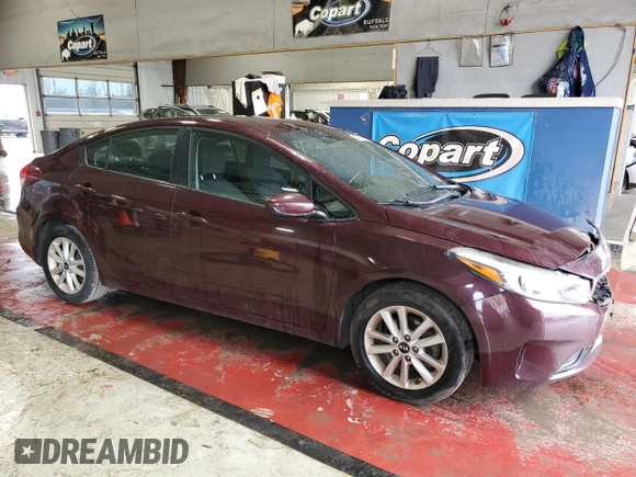 2017 Kia Forte LX with VIN 3KPFL4A73HE132225, listed as a Copart auction lot 54540115 with 100,896 mi miles and Salvage Title. Bid and sale history available at carsss.com. Image 4.
