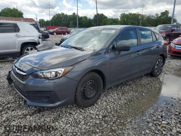 2021 Subaru Impreza with VIN 4S3GTAB6XM3706331, listed as a Copart auction lot 57983005 with 36,160 mi miles and Salvage title. Bid and sale history available at DreamBid. Image 1.