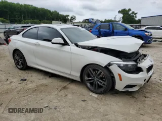 2018 BMW 2 Series 230i xDrive with VIN WBA2J3C54JVA49821, listed as a Copart auction lot 61046555 with 51,167 mi miles and Salvage title. Bid and sale history available at DreamBid. Image 4.
