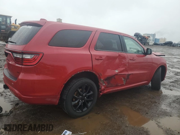 2018 Dodge Durango GT with VIN 1C4RDJDG9JC496148, listed as a Copart auction lot 48123965 with 107,571 mi miles and Salvage Title. Bid and sale history available at DreamBid. Image 3.