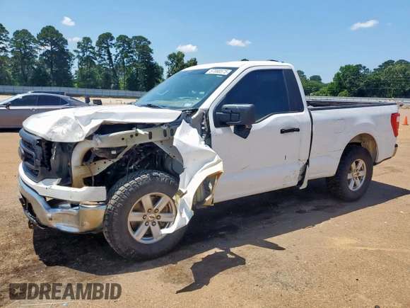 2022 Ford F-150 XL with VIN 1FTMF1CB8NKE12827, listed as a Copart auction lot 57068575 with 83,742 mi miles and Salvage title. Bid and sale history available at DreamBid. Image 1.