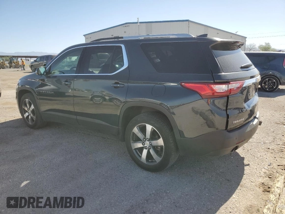2018 Chevrolet Traverse LT z VIN 1GNERHKW0JJ176772, wystawiony jako Copart lot #57174665 z przebiegiem 130 469 mil mil oraz Szkoda całkowita • Salvage title. Historia ofert i sprzedaży dostępna na DreamBid. Obrazek 2.