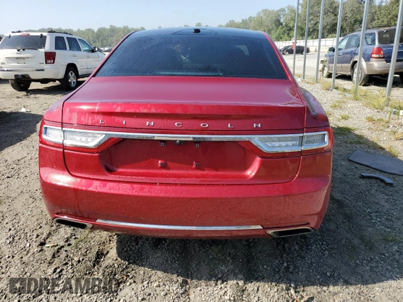2017 Lincoln Continental Reserve with VIN 1LN6L9RP5H5608337, listed as a Copart auction lot 69189094 with 34,383 mi miles and Salvage Title. Bid and sale history available at carsss.com. Image 6.