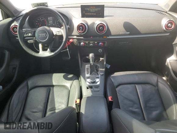 2017 Audi A3 Sedan Premium with VIN WAUAUGFF8H1037670, listed as a Copart auction lot 59986454 with 93,356 mi miles and Salvage Title. Bid and sale history available at carsss.com. Image 8.