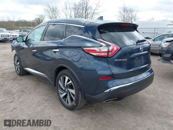 2018 Nissan Murano Platinum with VIN 5N1AZ2MH9JN192329, listed as a IAAI auction lot 42084760 with 58,936 mi miles and . Bid and sale history available at carsss.com. Image 3.