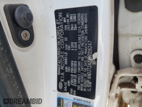 2011 Kia Soul + with VIN KNDJT2A2XB7316247, listed as a Copart auction lot 42155995 with 148,668 mi miles and Salvage Title. Bid and sale history available at DreamBid. Image 12.