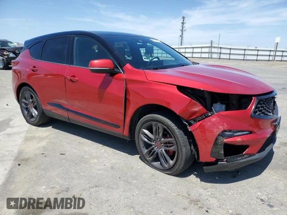 2019 Acura RDX w/A-Spec Pkg with VIN 5J8TC1H6XKL003994, listed as a Copart auction lot 59042135 with 122,227 mi miles and Salvage title. Bid and sale history available at DreamBid. Image 4.