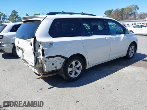 2016 Toyota Sienna LE AAS with VIN 5TDKK3DC0GS718129, listed as a IAAI auction lot 41818130 with 145,863 mi miles. Bid and sale history available at carsss.com. Image 4.