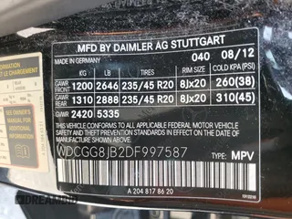 2013 Mercedes-Benz GLK 350 z VIN WDCGG8JB2DF997587, wystawiony jako Copart lot #58570565 z przebiegiem 158 732 mil mil oraz Szkoda całkowita • Salvage title. Historia ofert i sprzedaży dostępna na DreamBid. Obrazek 13.