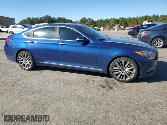 2017 Genesis G80 Ultimate with VIN KMHGN4JF7HU181009, listed as a Copart auction lot 47967285 with Not Provided miles and Salvage Title. Bid and sale history available at DreamBid. Image 4.