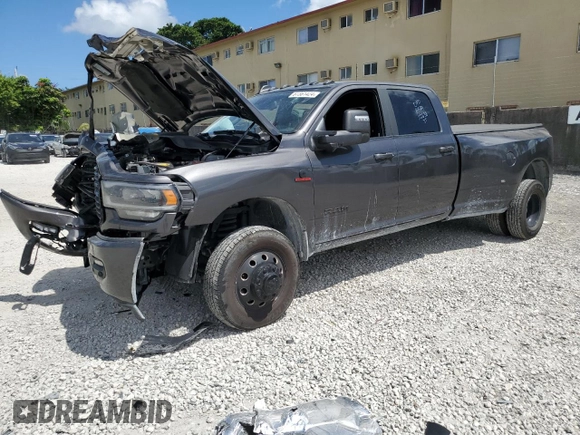 2024 Ram 3500 Laramie with VIN 3C63RRJL4RG112638, listed as a Copart auction lot 67361424 with 18,208 mi miles and Salvage Title. Bid and sale history available at carsss.com. Image 1.