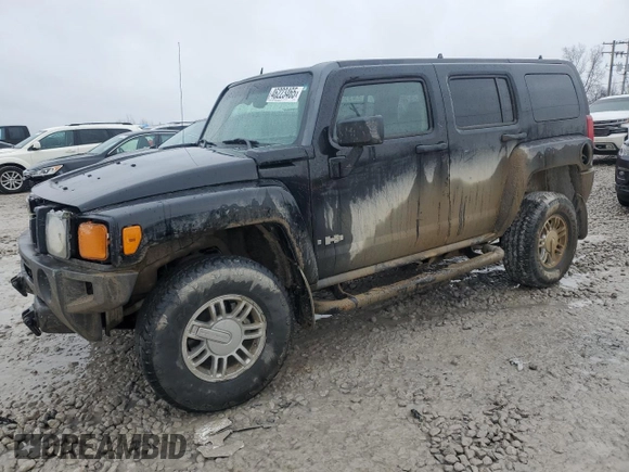 2006 Hummer H3 with VIN 5GTDN136X68205918, listed as a Copart auction lot 46223465 with 0 mi miles and Clean Title. Bid and sale history available at carsss.com. Image 1.