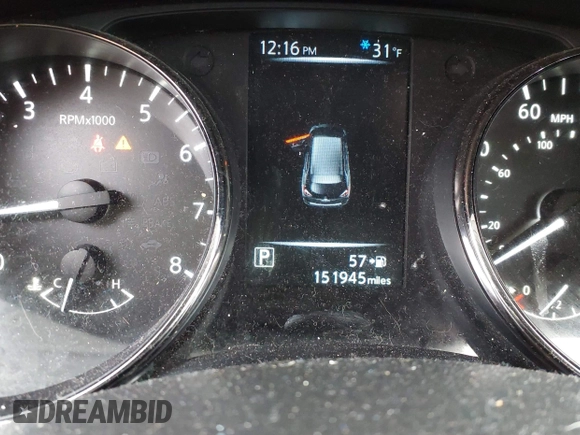 2017 Nissan Rogue S with VIN JN8AT2MV2HW002942, listed as a IAAI auction lot 41018417 with 151,945 mi miles. Bid and sale history available at carsss.com. Image 15.