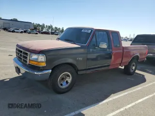 1993 Ford F-150 with VIN 1FTEX15H2PKB81848, listed as a Copart auction lot 76837684 with 199,172 mi miles and Salvage title. Bid and sale history available at DreamBid. Image 1.