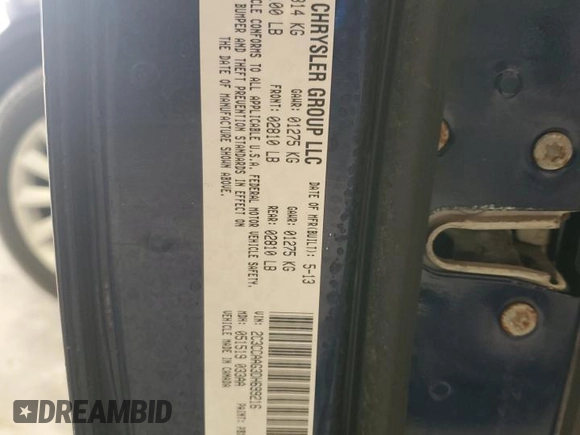 2013 Chrysler 300 z VIN 2C3CCAAG3DH699216, wystawiony jako Copart lot #59239475 z przebiegiem 131 731 mil mil oraz Nie do naprawy • Non repairable. Historia ofert i sprzedaży dostępna na DreamBid. Obrazek 13.