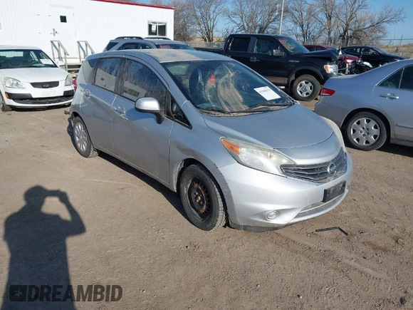 2014 Nissan Note SV with VIN 3N1CE2CP2EL361486, listed as a IAAI auction lot 41908679 with Not Provided miles and . Bid and sale history available at DreamBid. Image 1.