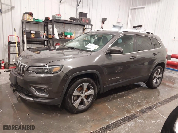 2019 Jeep Cherokee Limited with VIN 1C4PJMDX9KD458707, listed as a IAAI auction lot 41816137 with 32,782 mi miles. Bid and sale history available at carsss.com. Image 18.