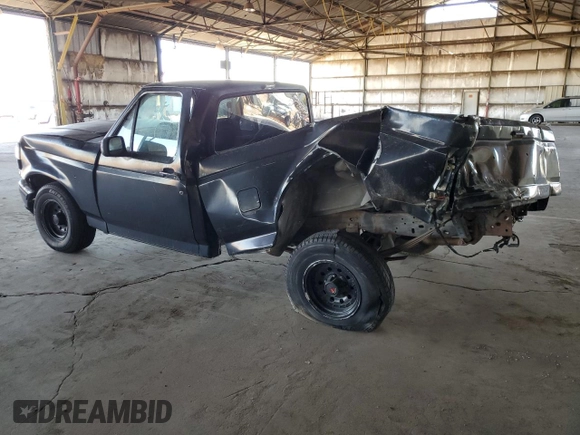 1993 Ford F-150 with VIN 2FTDF15NXPCA68030, listed as a Copart auction lot 75219374 with 0 mi miles and Salvage Title. Bid and sale history available at carsss.com. Image 2.