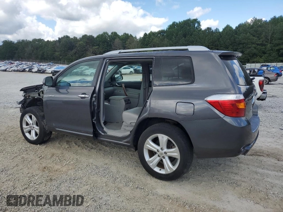 2010 Toyota Highlander Limited with VIN 5TDDK3EH1AS002074, listed as a Copart auction lot 61132555 with 69,600 mi miles and Salvage title. Bid and sale history available at DreamBid. Image 2.