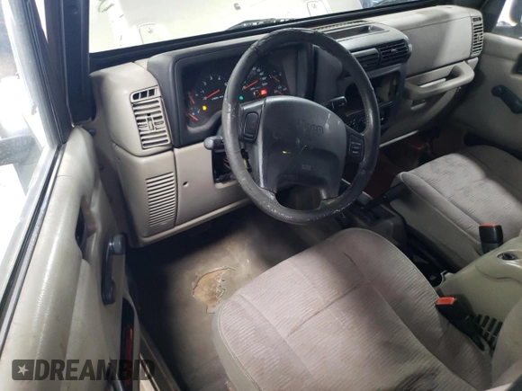 2004 Jeep Wrangler X with VIN 1J4FA39S84P711546, listed as a Copart auction lot 49219435 with 119,516 mi miles and Salvage Title. Bid and sale history available at DreamBid. Image 8.