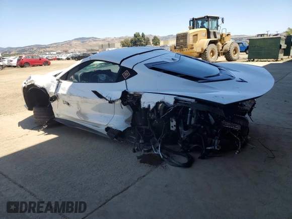 2025 Chevrolet Corvette 2LZ with VIN 1G1YE2D39S5604603, listed as a Copart auction lot 57466515 with Not provided miles and Salvage title. Bid and sale history available at DreamBid. Image 2.