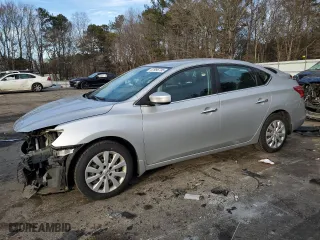 2019 Nissan Sentra S with VIN 3N1AB7AP1KY410725, listed as a Copart auction lot 41996795 with 63,701 mi miles and Salvage Title. Bid and sale history available at carsss.com. Image 1.