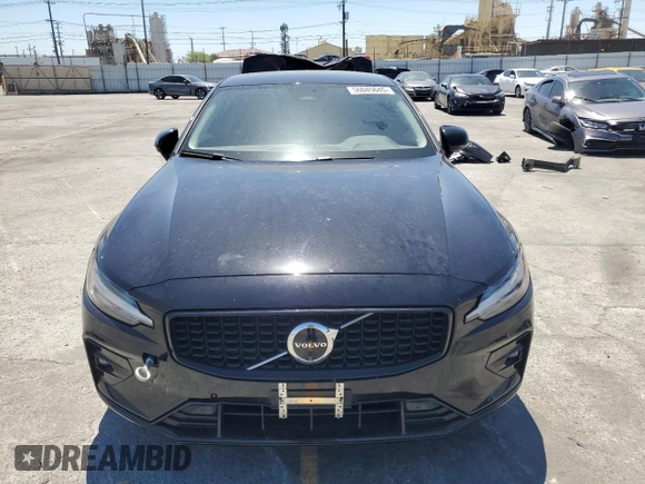 2024 Volvo S60 Plus Dark Theme with VIN 7JRL12FL2RG291095, listed as a Copart auction lot 56045645 with 48,162 mi miles and Salvage title. Bid and sale history available at DreamBid. Image 5.