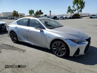 2024 Lexus IS 350 F Sport with VIN JTHGZ1B23R5076464, listed as a Copart auction lot 63102715 with 3,916 mi miles and Salvage title. Bid and sale history available at DreamBid. Image 4.