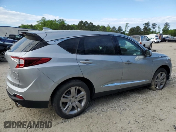 2019 Acura RDX Advance with VIN 5J8TC2H79KL038895, listed as a Copart auction lot 53422855 with 17,571 mi miles and Salvage Title. Bid and sale history available at DreamBid. Image 3.