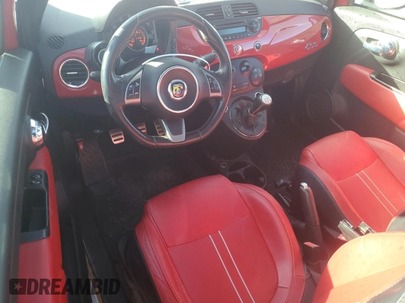 2012 FIAT 500 Abarth with VIN 3C3CFFFH6CT380744, listed as a Copart auction lot 88365985 with 144,346 mi miles and Salvage title. Bid and sale history available at DreamBid. Image 8.