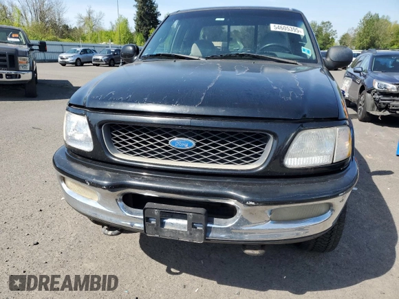 1997 Ford F-150 XL with VIN 1FTDX1863VKB12606, listed as a Copart auction lot 54605395 with 216,970 mi miles and Clean Title. Bid and sale history available at carsss.com. Image 5.