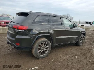 2016 Jeep Grand Cherokee Limited 75th Anniversary with VIN 1C4RJFBG8GC426805, listed as a Copart auction lot 43788395 with 187,543 mi miles and Salvage Title. Bid and sale history available at carsss.com. Image 3.