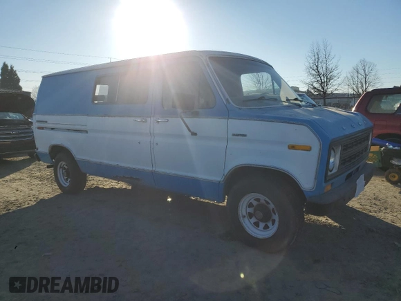 1978 Ford Econoline Cargo with VIN E14BHCE0524, listed as a Copart auction lot 42554935 with 63,728 mi miles and Clean Title. Bid and sale history available at DreamBid. Image 4.