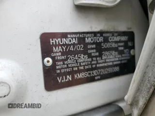 2002 Hyundai Santa Fe GLS with VIN KM8SC13D72U291088, listed as a Copart auction lot 49325285 with 218,046 mi miles and Salvage Title. Bid and sale history available at carsss.com. Image 14.