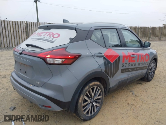 2022 Nissan Kicks SV with VIN 3N1CP5CV2NL483727, listed as a IAAI auction lot 41789917 with 139,941 mi miles and . Bid and sale history available at carsss.com. Image 4.
