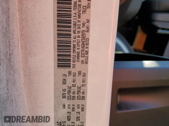 2017 Ram ProMaster Cargo with VIN 3C6TRVAG0HE502979, listed as a Copart auction lot 73061164 with 170,124 mi miles and Clean Title. Bid and sale history available at DreamBid. Image 12.