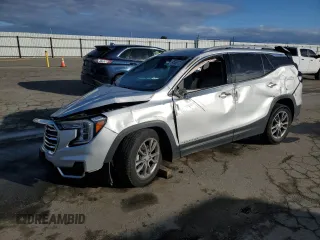 2022 GMC Terrain SLT with VIN 3GKALVEV5NL154117, listed as a Copart auction lot 45581315 with 63,445 mi miles and Salvage Title. Bid and sale history available at DreamBid. Image 1.