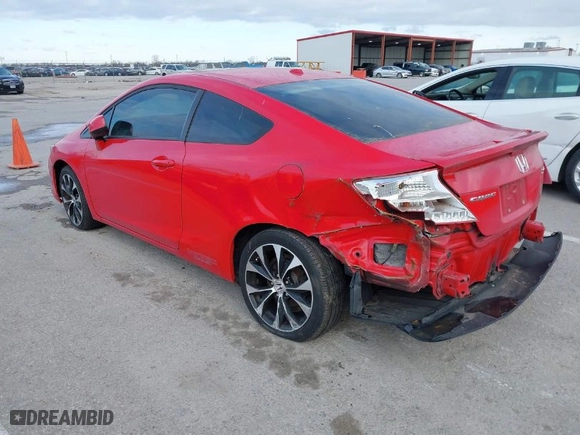 2013 Honda Civic Cpe Si with VIN 2HGFG4A54DH700467, listed as a IAAI auction lot 41829343 with 166,078 mi miles. Bid and sale history available at carsss.com. Image 3.